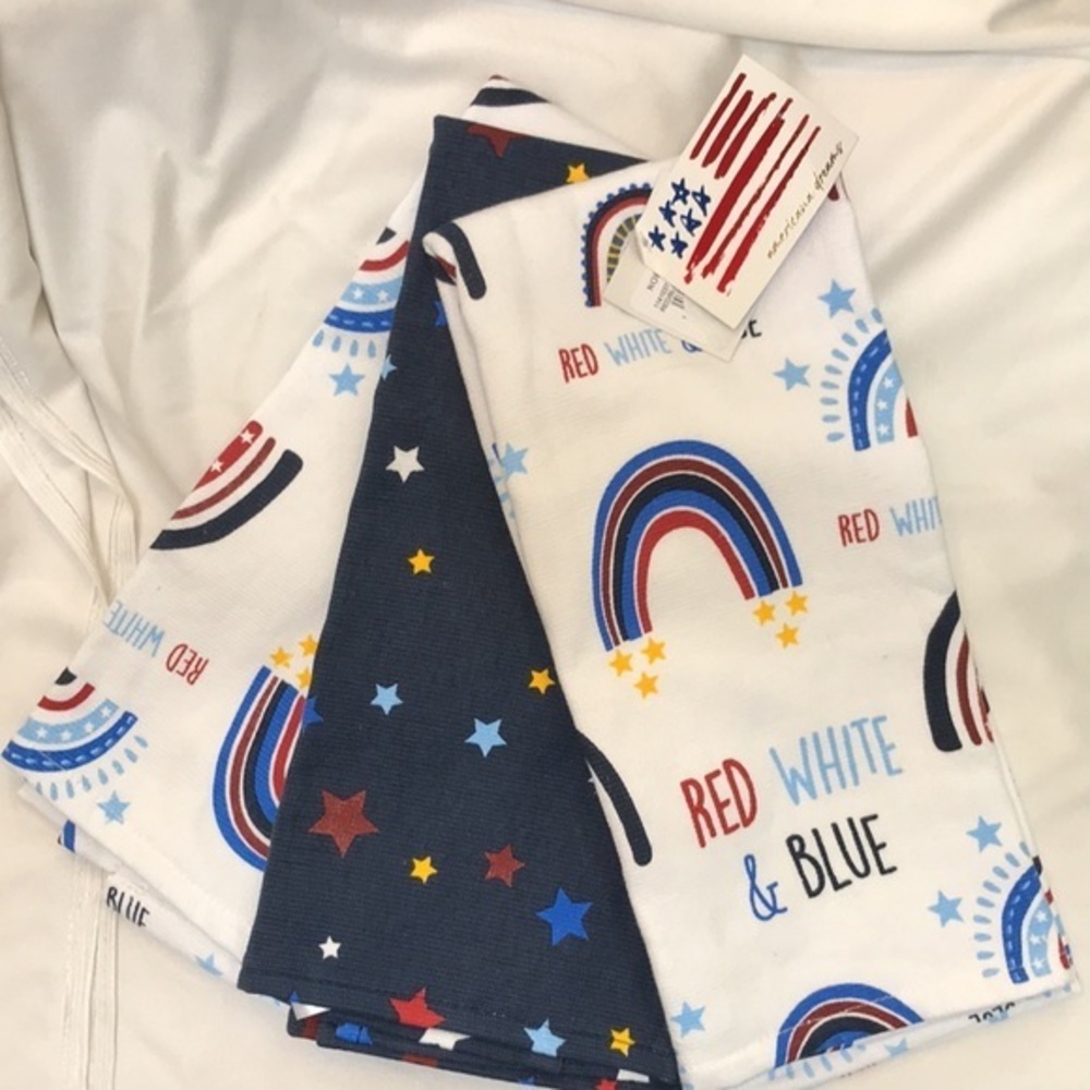 Americana Dreams Set of 3 Kitchen Towels  NWT - Picture 2 of 5